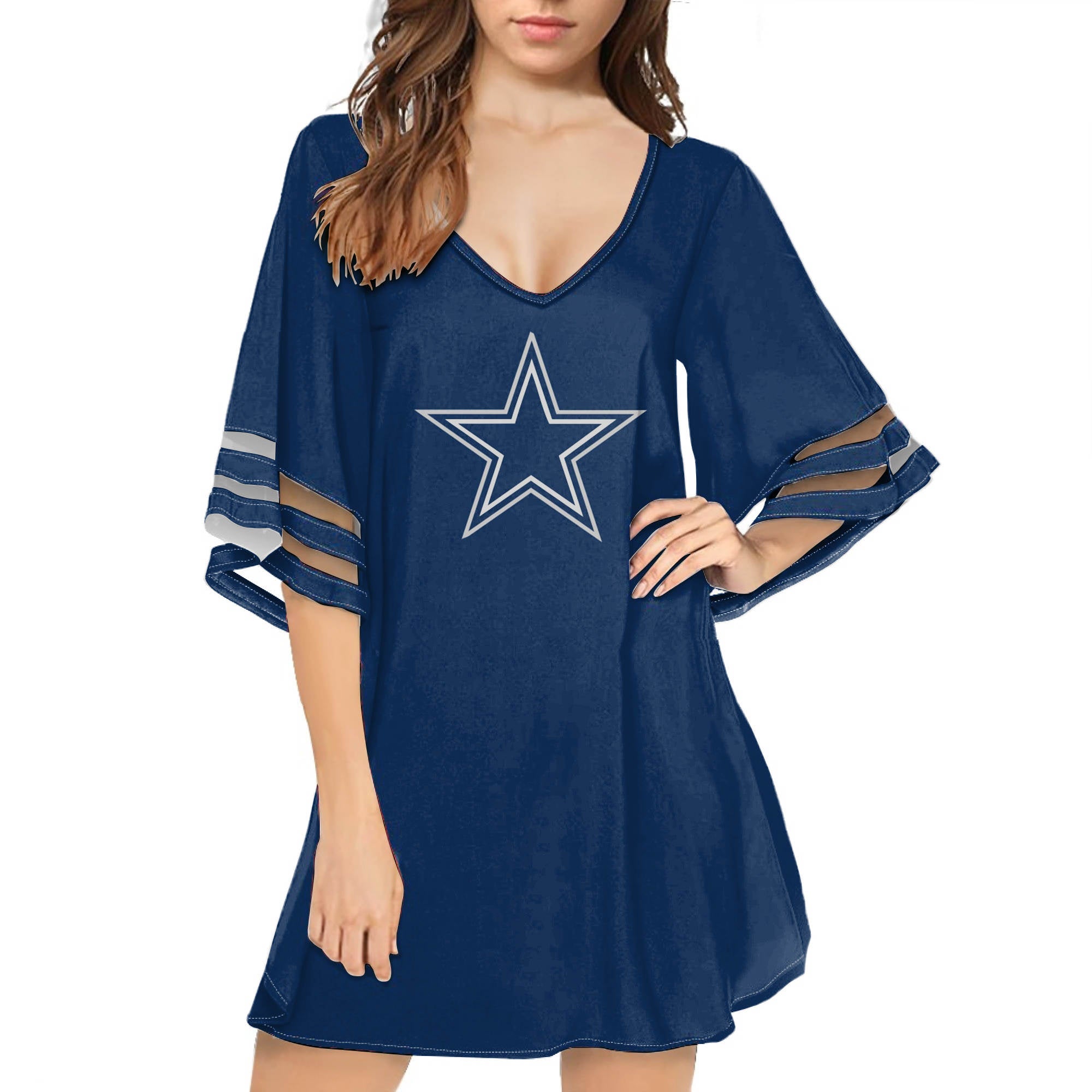 The Elle Dallas Cowboys Elegant Dress – NOLA Tees